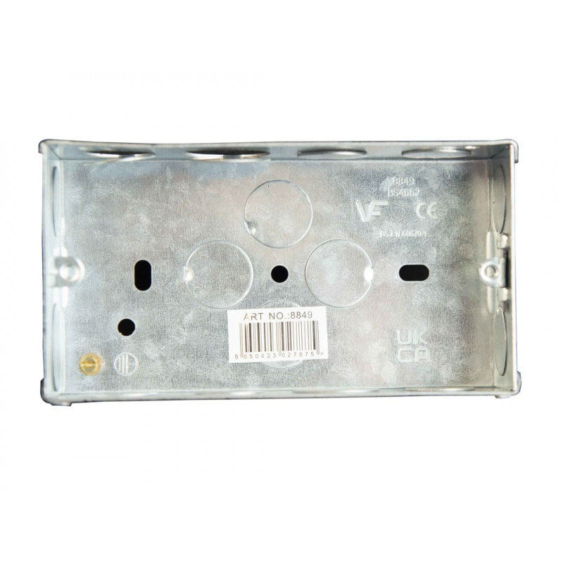 Metal Back Box 2-Gang 35mm Metal Back Box 2-Gang 35mm