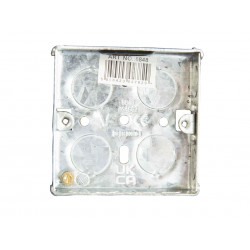 Metal Back Box 1-Gang 16mm