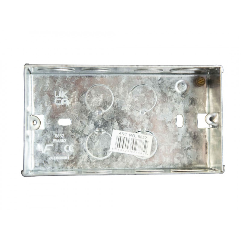 Metal Back Box 2-Gang 45mm Metal Back Box 2-Gang 45mm