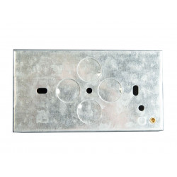 Metal Back Box 2-Gang 35mm