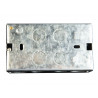 Metal Back Box 2-Gang 45mm