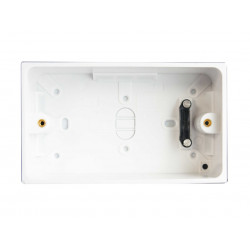 Pattress Box with Earth 2-Gang 45mm