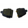 2 Pin Rubber Connector Plug 10A Black