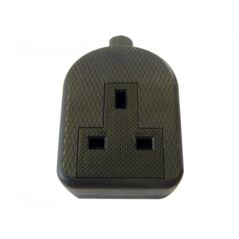 Trailing Socket 13A 1-Gang Black Trailing Socket 13A 1-Gang Black
