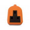Trailing Socket 13A 1-Gang Orange