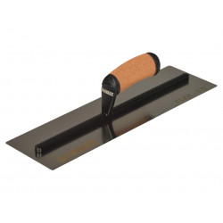 0.5mm FLEX Stainless Steel Flat Trowel, Leather Handle 16in