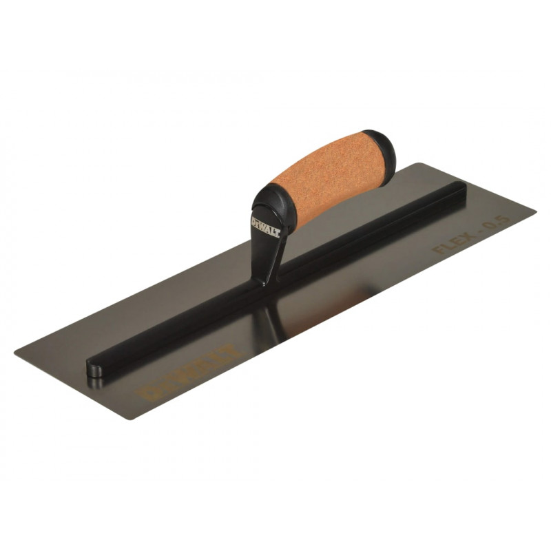 0.5mm FLEX Stainless Steel Flat Trowel, Leather Handle 16in 0.5mm FLEX Stainless Steel Flat Trowel, Leather Handle 16in