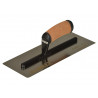 0.5mm FLEX Stainless Steel Curved Trowel, Leather Handle 12in