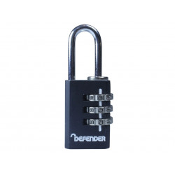 Black Die-Cast Combination Padlock 20mm