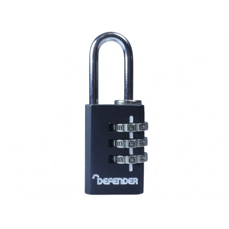 Black Die-Cast Combination Padlock 20mm
