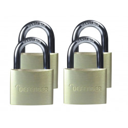 Aluminium Padlock Quad Pack 40mm