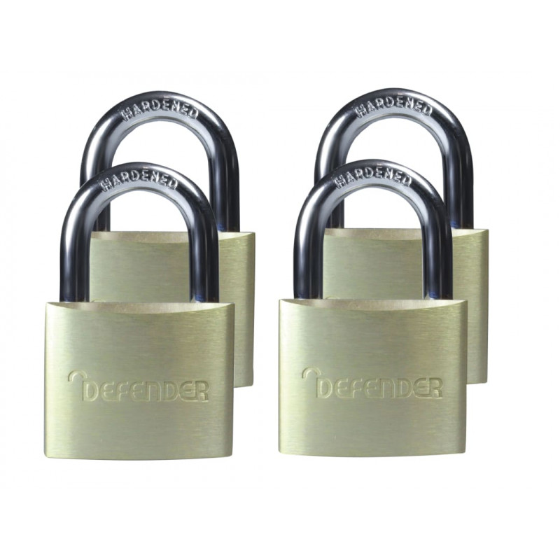 Aluminium Padlock Quad Pack 40mm