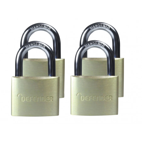 Aluminium Padlock Quad Pack 40mm