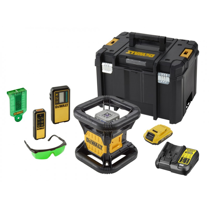 DCE079D1G Green Rotary Laser Kit 18V 1 x 2.0Ah Li-ion DCE079D1G Green Rotary Laser Kit 18V 1 x 2.0Ah Li-ion