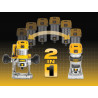 D26204K 1/4in Premium Plunge & Fixed Base Combi Router 900W 110V