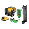 DCE0825D1G 5 Spot Cross Line Laser Green 12V 1 x 2.0Ah Li-ion