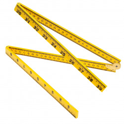RST RSR473P Metric/Imperial Folding Plastic Rule 1m