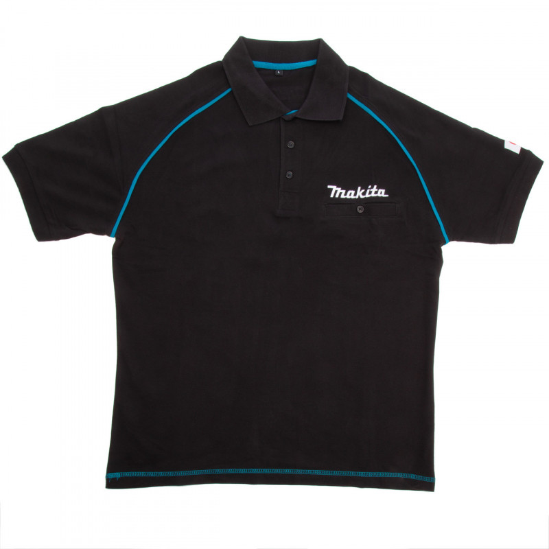 Makita 98P137 Black Polo Shirt (Large) Makita 98P137 Black Polo Shirt (Large)