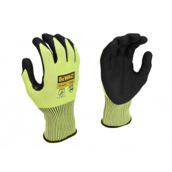 Hi-Vis Cut D Grip Gloves - L (Size 9)