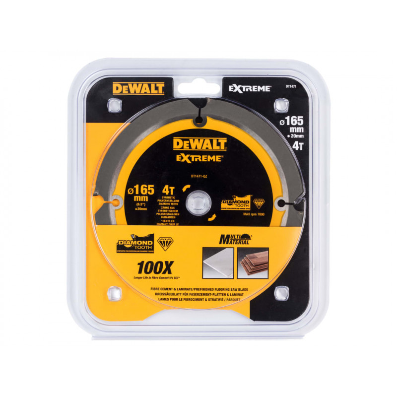 Extreme PCD Fibre Cement Saw Blade 165 x 20mm x 4T Extreme PCD Fibre Cement Saw Blade 165 x 20mm x 4T
