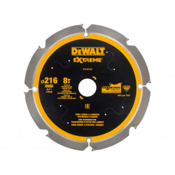 Extreme PCD Fibre Cement Saw Blade 216 x 30mm x 8T