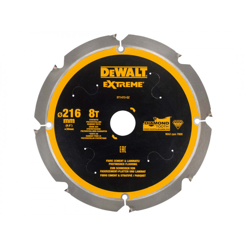 Extreme PCD Fibre Cement Saw Blade 216 x 30mm x 8T Extreme PCD Fibre Cement Saw Blade 216 x 30mm x 8T