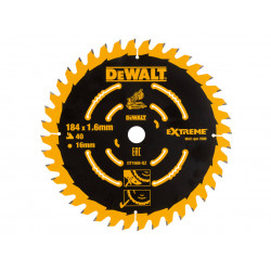 Cordless Mitre Saw Blade For DCS365 184 x 16mm x 40T