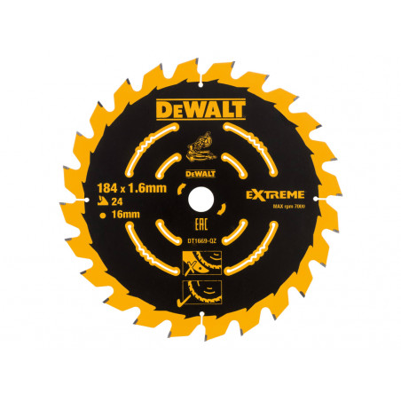 Cordless Mitre Saw Blade For DCS365 184 x 16mm x 24T