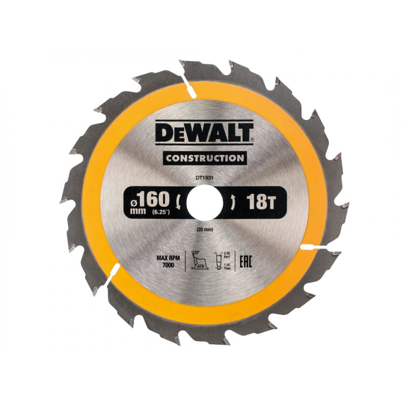 Portable Construction Circular Saw Blade 160 x 20mm x 18T Portable Construction Circular Saw Blade 160 x 20mm x 18T