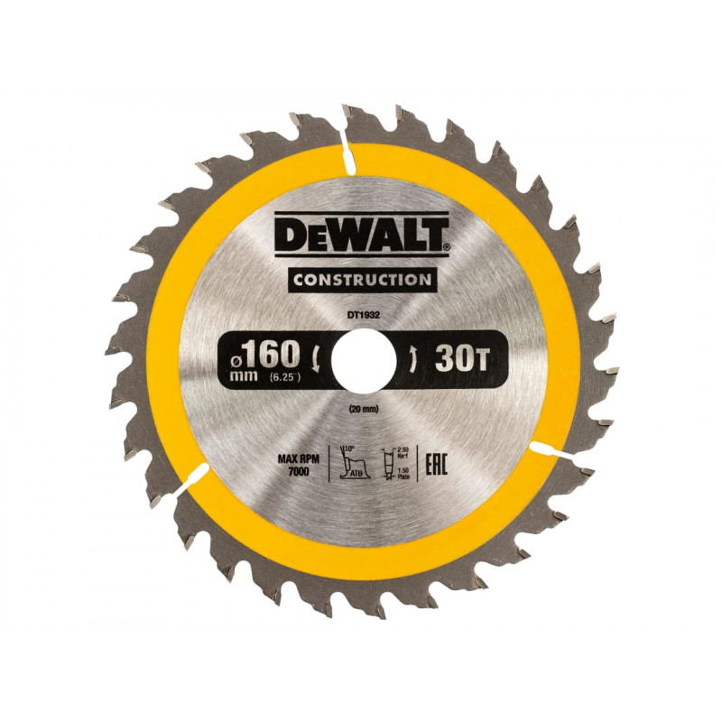 Portable Construction Circular Saw Blade 160 x 20mm x 30T Portable Construction Circular Saw Blade 160 x 20mm x 30T