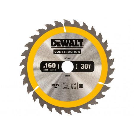 Portable Construction Circular Saw Blade 160 x 20mm x 30T