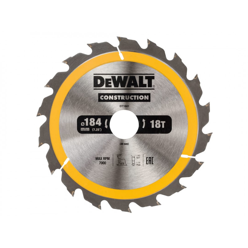 Portable Construction Circular Saw Blade 184 x 30mm x 18T Portable Construction Circular Saw Blade 184 x 30mm x 18T