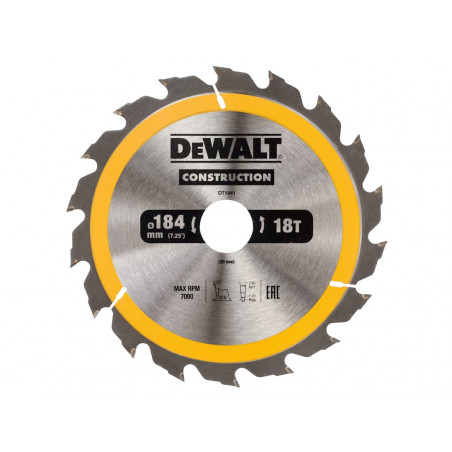Portable Construction Circular Saw Blade 184 x 30mm x 18T