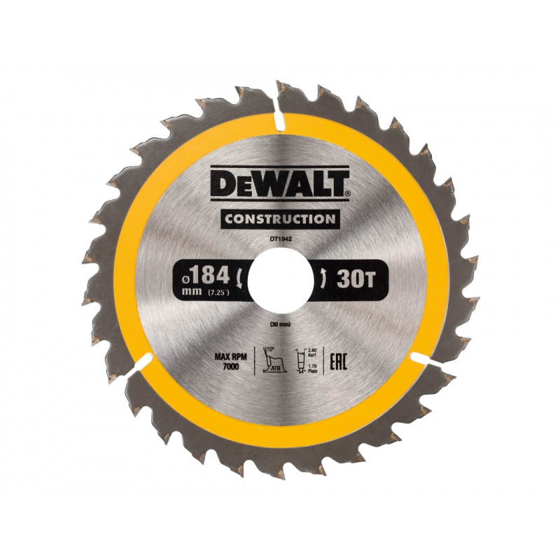 Portable Construction Circular Saw Blade 184 x 30mm x 30T Portable Construction Circular Saw Blade 184 x 30mm x 30T