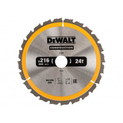 Stationary Construction Circular Saw Blade 216 x 30mm x 24T ATB/Neg
