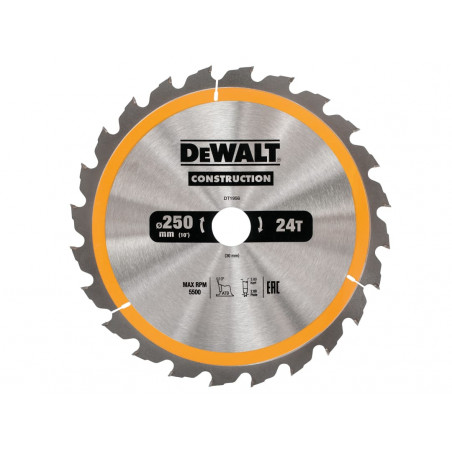 Stationary Construction Circular Saw Blade 250 x 30mm x 24T
