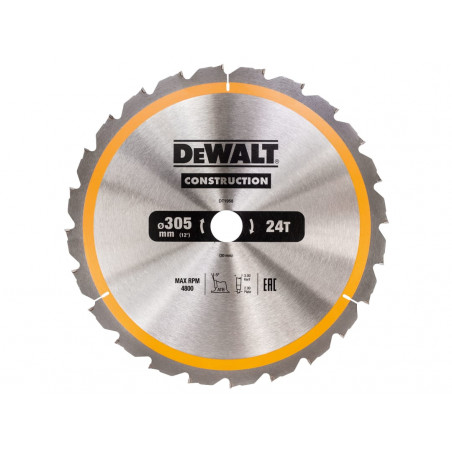 Stationary Construction Circular Saw Blade 305 x 30mm x 24T ATB/Neg