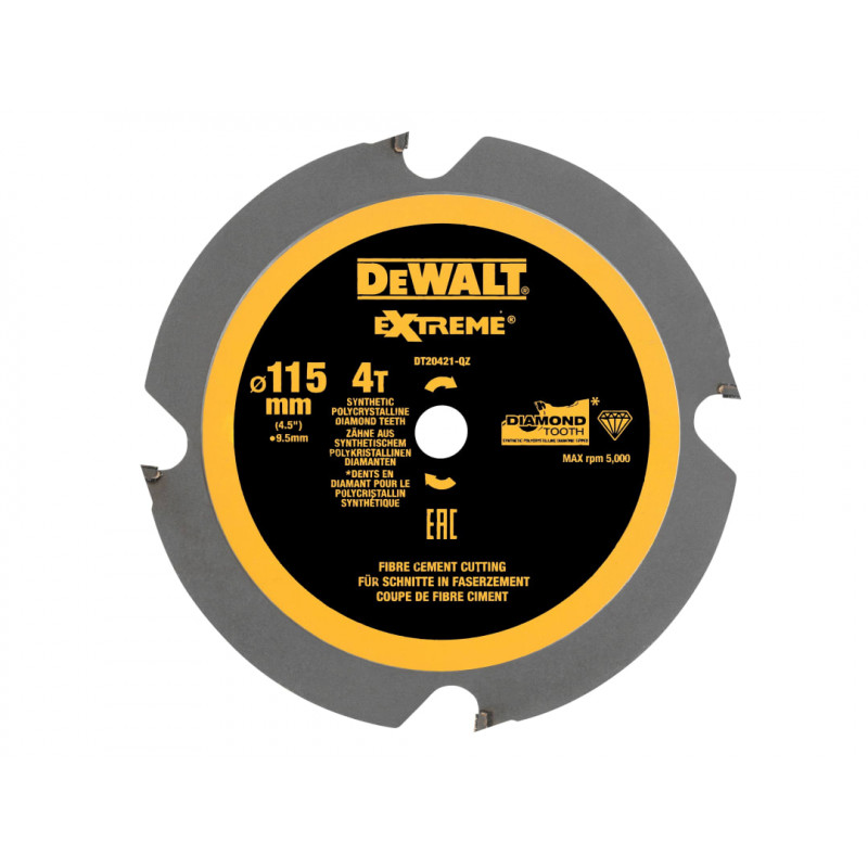 DT20421 PCD Circular Saw Blade 115 x 9.5mm x 4T