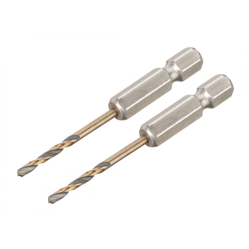 BLACK&GOLD Hex HSS-G Drill Bits (2) 2.5mm BLACK&GOLD Hex HSS-G Drill Bits (2) 2.5mm