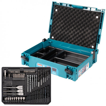 Makita E-24913 Drill & Screwdriver Bit Set in Makpac Case (70 Piece)