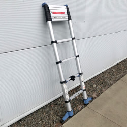 BuildCraft SR10106 TaskLadder Soft Close Telescopic Ladder with Folding Feet 3.8m