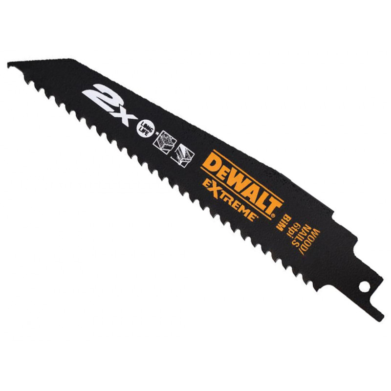 2X Life Wood & Nail Reciprocating Blade 152mm x 6 TPI Pack of 5 2X Life Wood & Nail Reciprocating Blade 152mm x 6 TPI Pack of 5