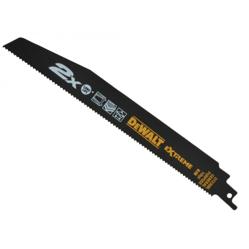 2X Life General Purpose Reciprocating Blade 228mm x 10 TPI (Pack 5) 2X Life General Purpose Reciprocating Blade 228mm x 10 TPI (Pack 5)