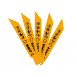 Bi-Metal Reciprocating Blade for Metal Cordless 152mm x 18 TPI (Pack 5)