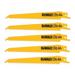 Bi-Metal Reciprocating Blade for Wood with Nails 152mm (Pack 5)