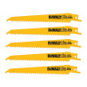 Bi-Metal Reciprocating Blade for Wood with Nails 152mm (Pack 5)