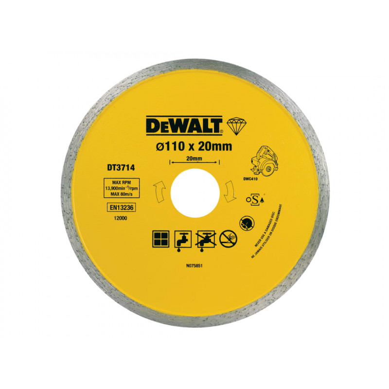 DT3714 Diamond Tile Blade 110 x 20mm DT3714 Diamond Tile Blade 110 x 20mm
