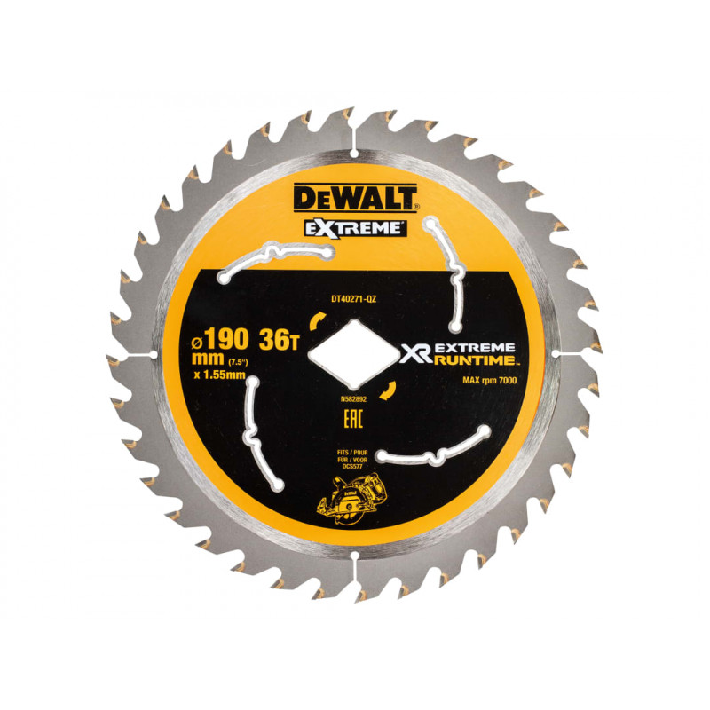 Extreme Runtime FlexVolt Circular Saw Blade 190mm x Diamond x 36T Extreme Runtime FlexVolt Circular Saw Blade 190mm x Diamond x 36T