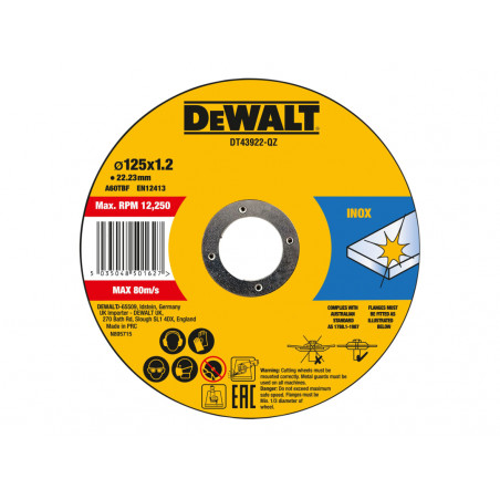 Metal Cutting Disc 125 X 1.2 X 22.23mm (Pack of 10)