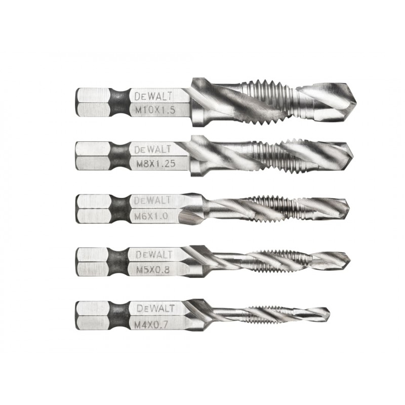 DT50060 Impact Ready Drill Tap Set, 5 Piece DT50060 Impact Ready Drill Tap Set, 5 Piece